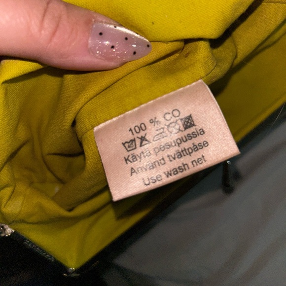 Marimekko Floral Green Kiss Lock Clutch/Pouch - Picture 6 of 9